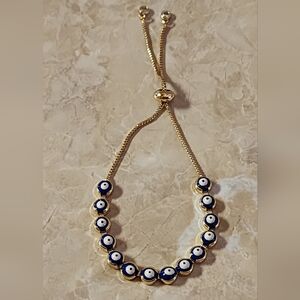 Leslie Boules Evil Eye Bracelet